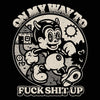 On My Way To Fuck Shit Up contemporary wall art print by Laserblazt - sold by DROOL