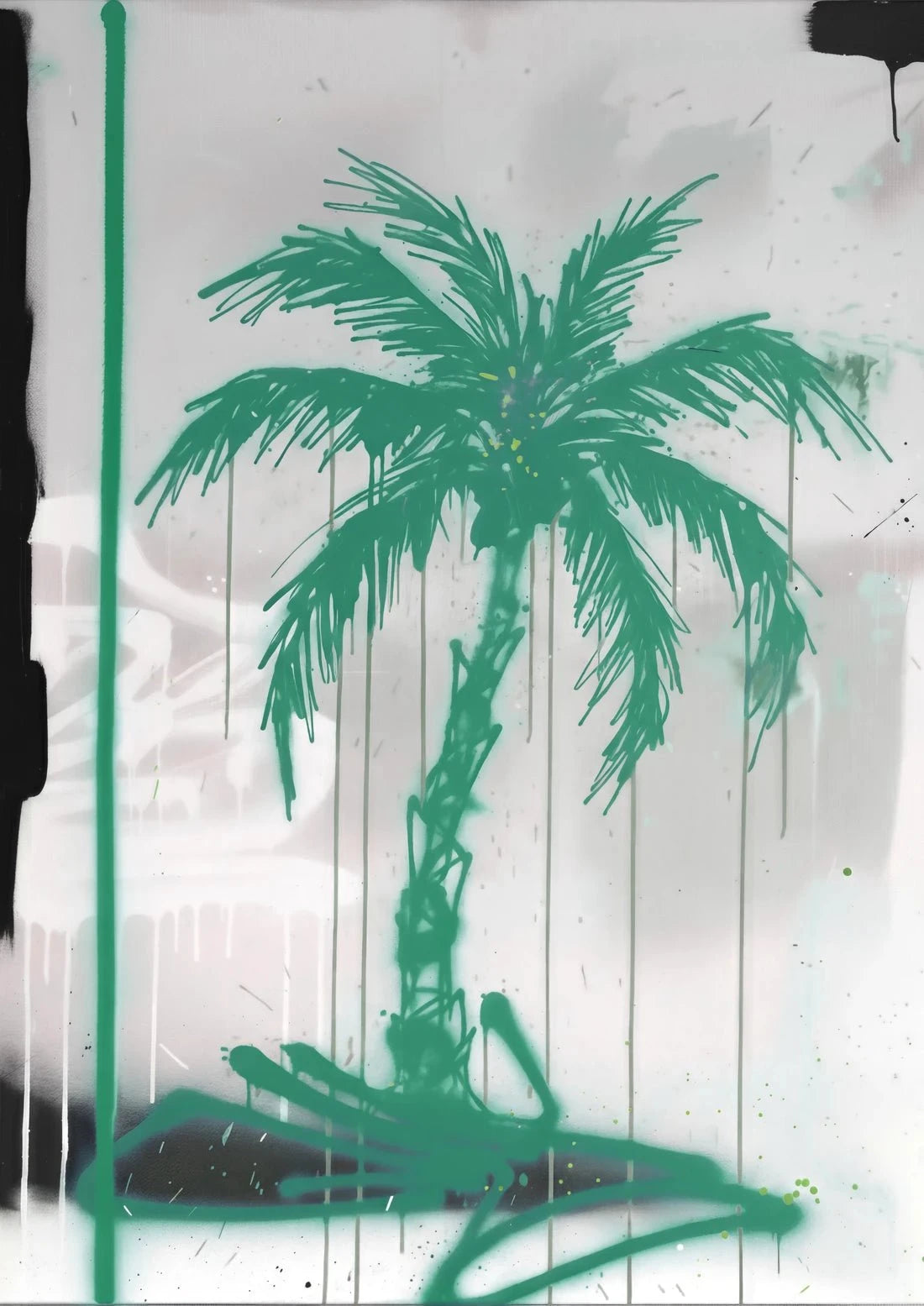 Palm’s Spaghetti contemporary wall art print by Dom Russo - sold by DROOL