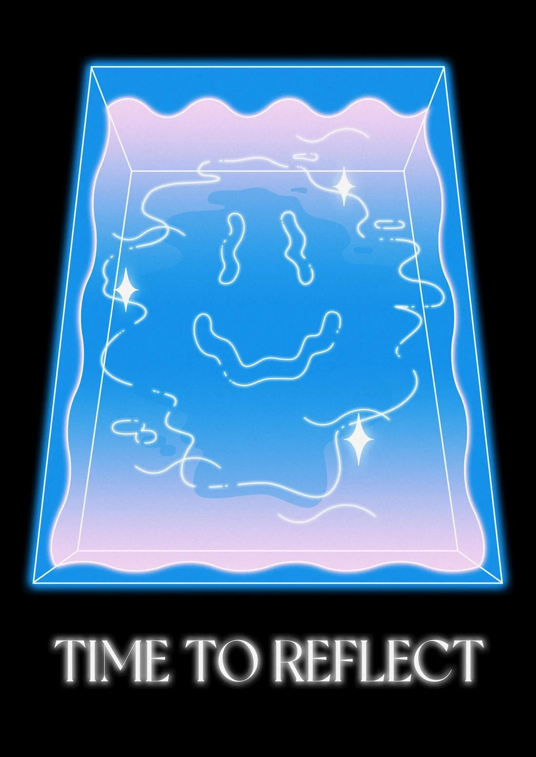 TIME TO REFLECT contemporary wall art print by GOOD OMEN - sold by DROOL