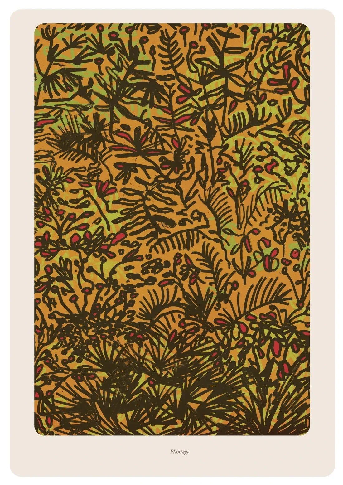 Plantago contemporary wall art print by Rikki Hewitt - sold by DROOL