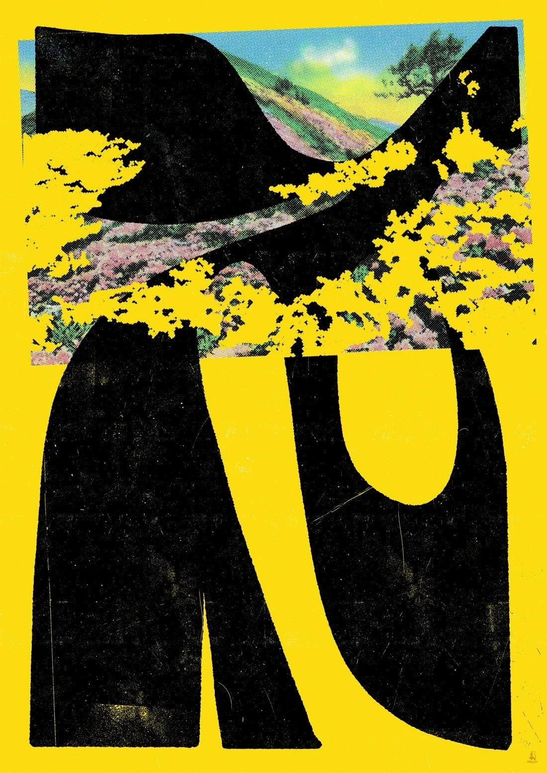 Tar Bird contemporary wall art print by Floating Bstrd - sold by DROOL