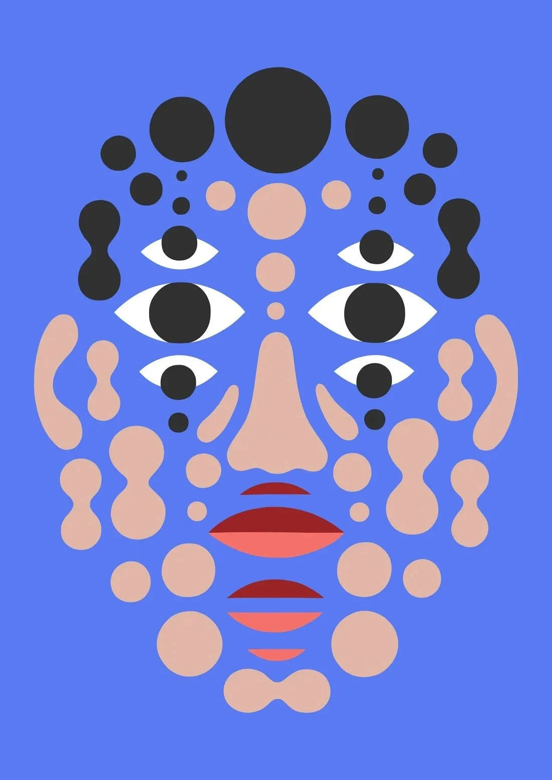 Cells contemporary wall art print by David Vanadia - sold by DROOL
