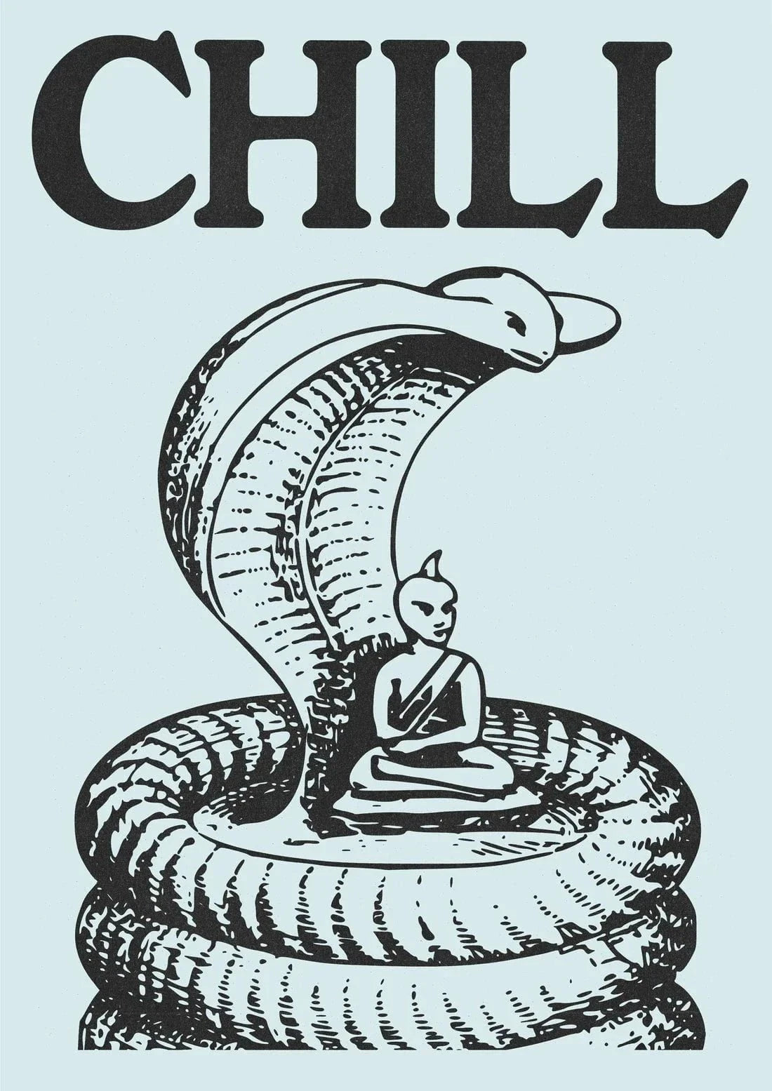 Chill contemporary wall art print by Utsav Verma - sold by DROOL