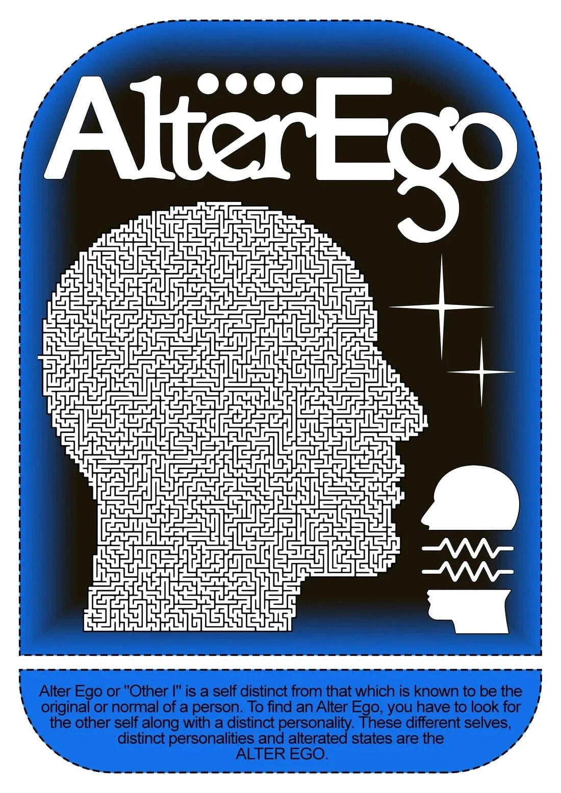 Alter Ego contemporary wall art print by Ricardo Schultz Ferraro - sold by DROOL