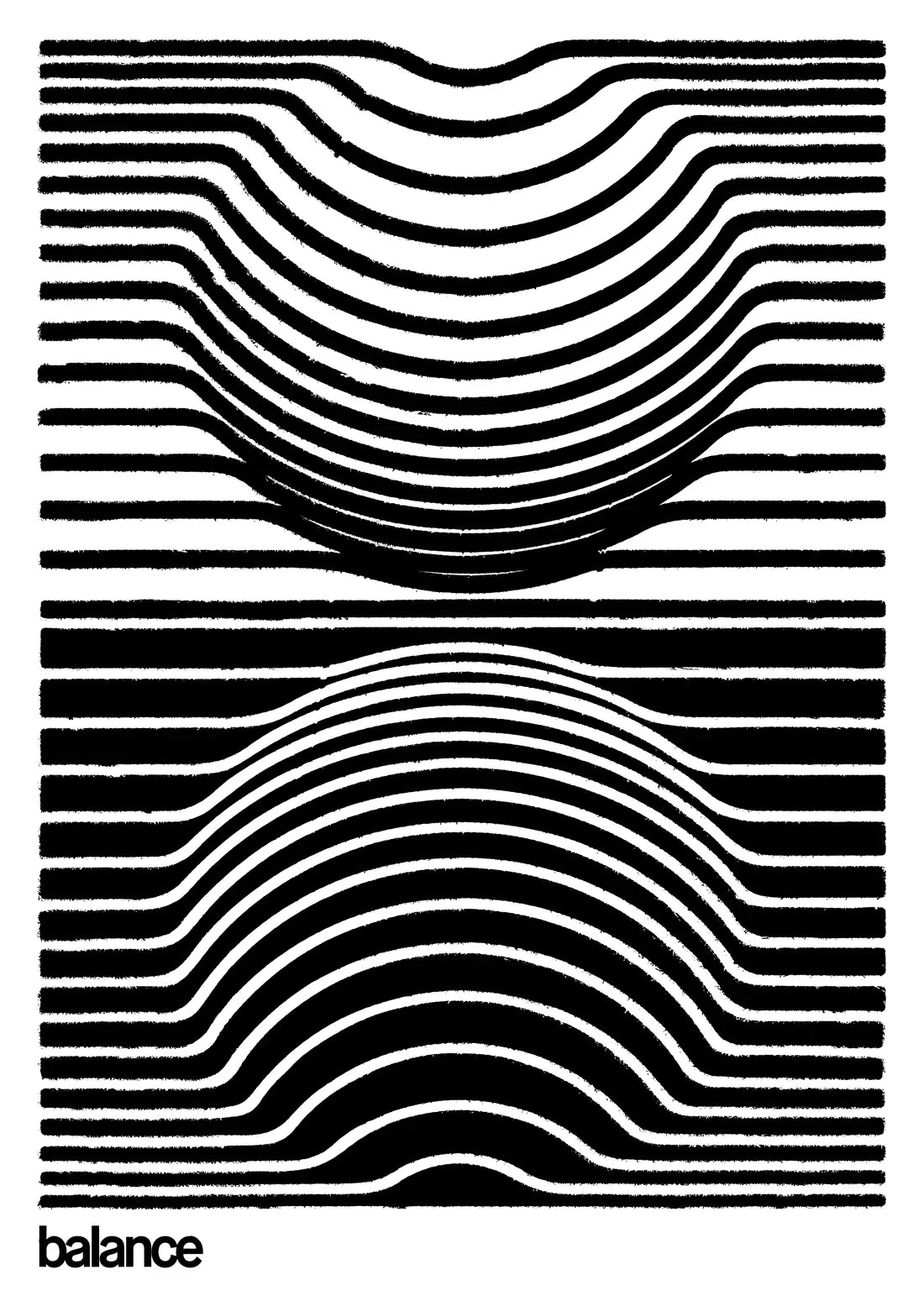 11.7x16.5" (A3) Harmonic Balance - UNFRAMED contemporary wall art print by Adam Foster - sold by DROOL