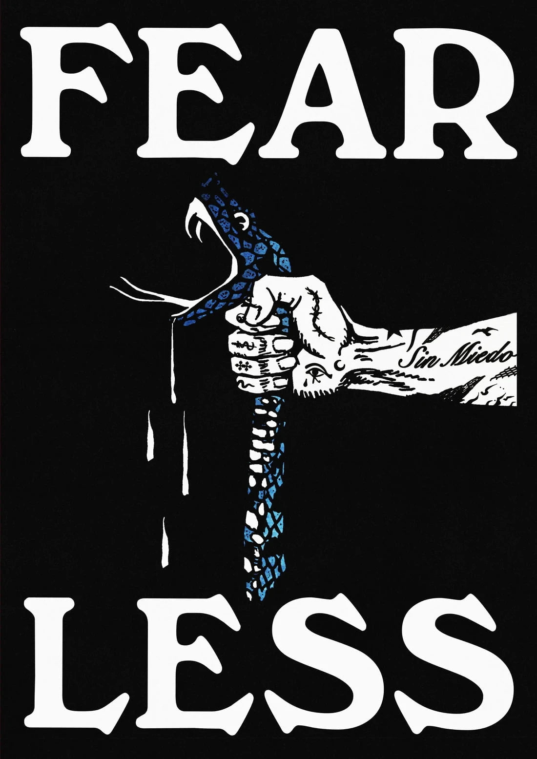 Fearless contemporary wall art print by Utsav Verma - sold by DROOL