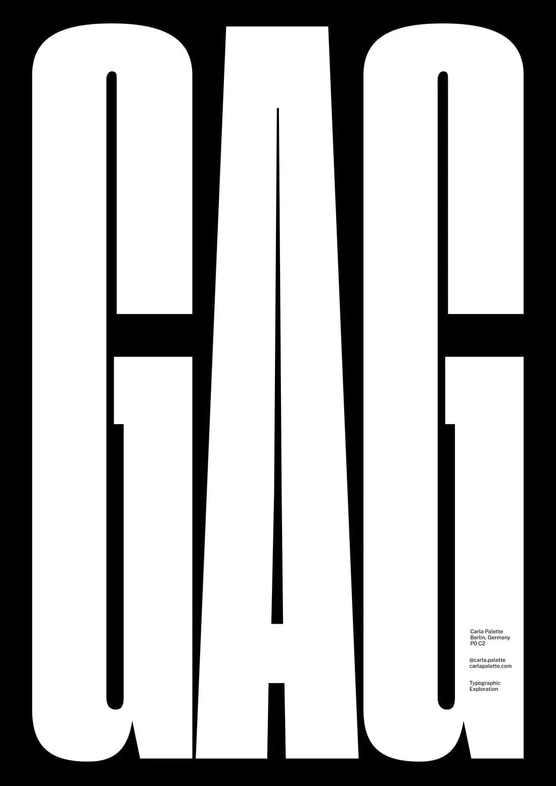 GAG contemporary wall art print by Carla Palette - sold by DROOL