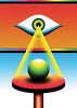 The Eye that Sees All contemporary wall art print by Samuel Finch - sold by DROOL