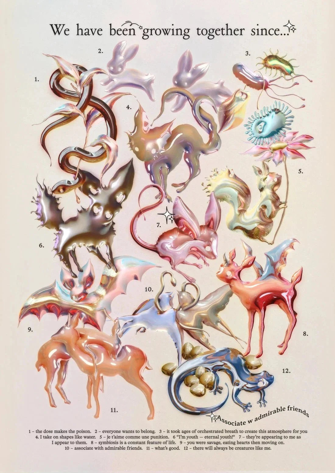 we have been growing together since contemporary wall art print by Alex Valentina - sold by DROOL