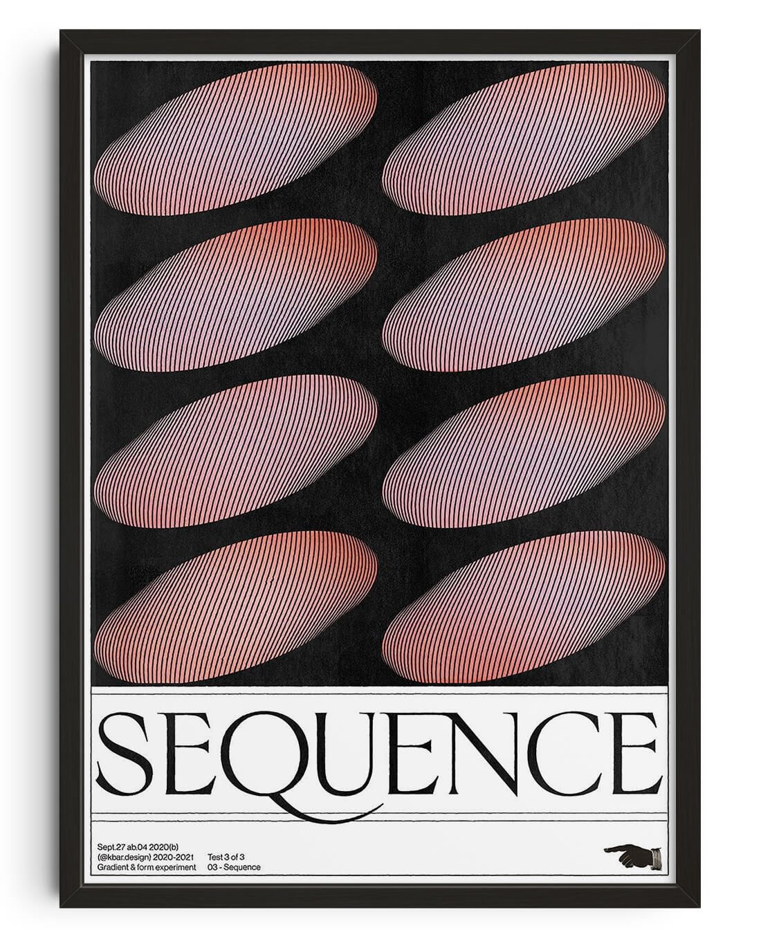 Sequence by Alexander Khabbazi contemporary wall art print from DROOL