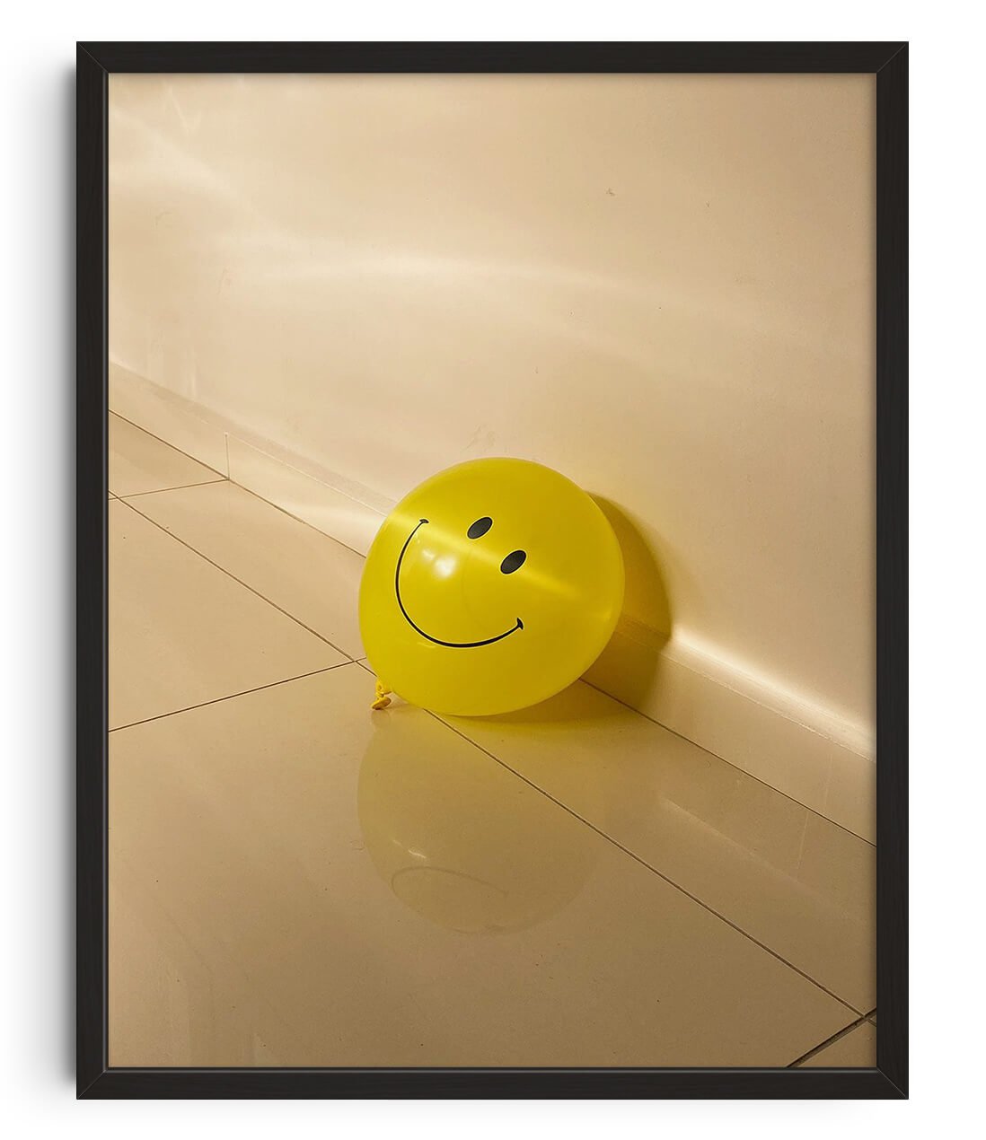 Smiley contemporary wall art print by Burak Boylu - sold by DROOL