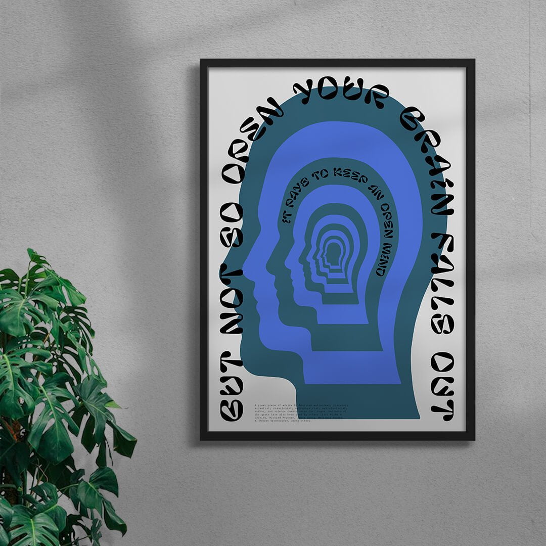 Open Mind contemporary wall art print by John Schulisch - sold by DROOL
