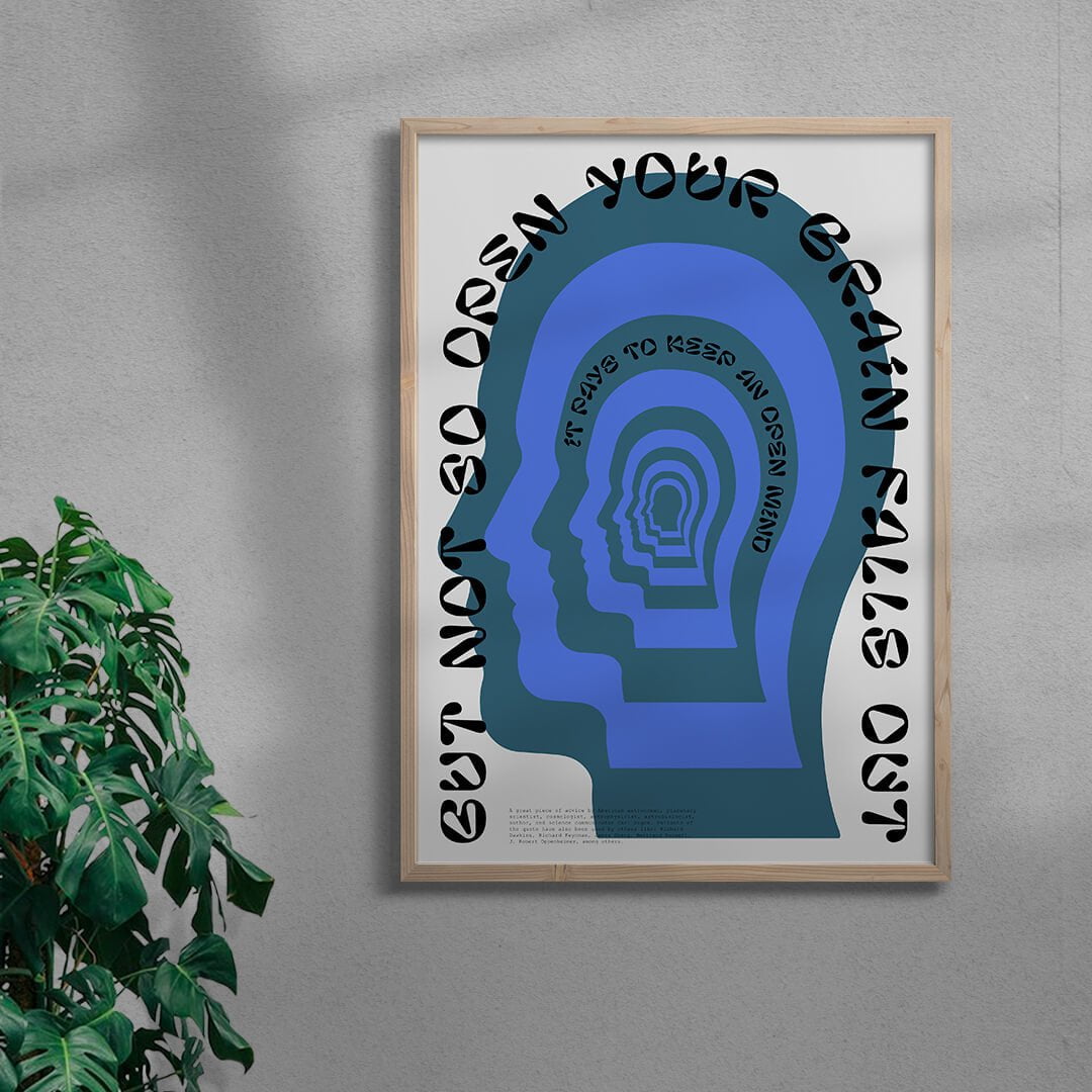 Open Mind contemporary wall art print by John Schulisch - sold by DROOL