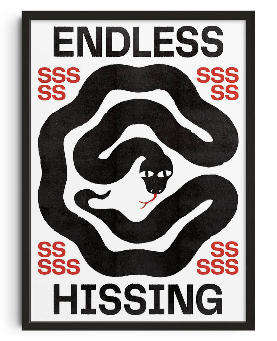 Endless Hissing contemporary wall art print by Alexander Khabbazi - sold by DROOL