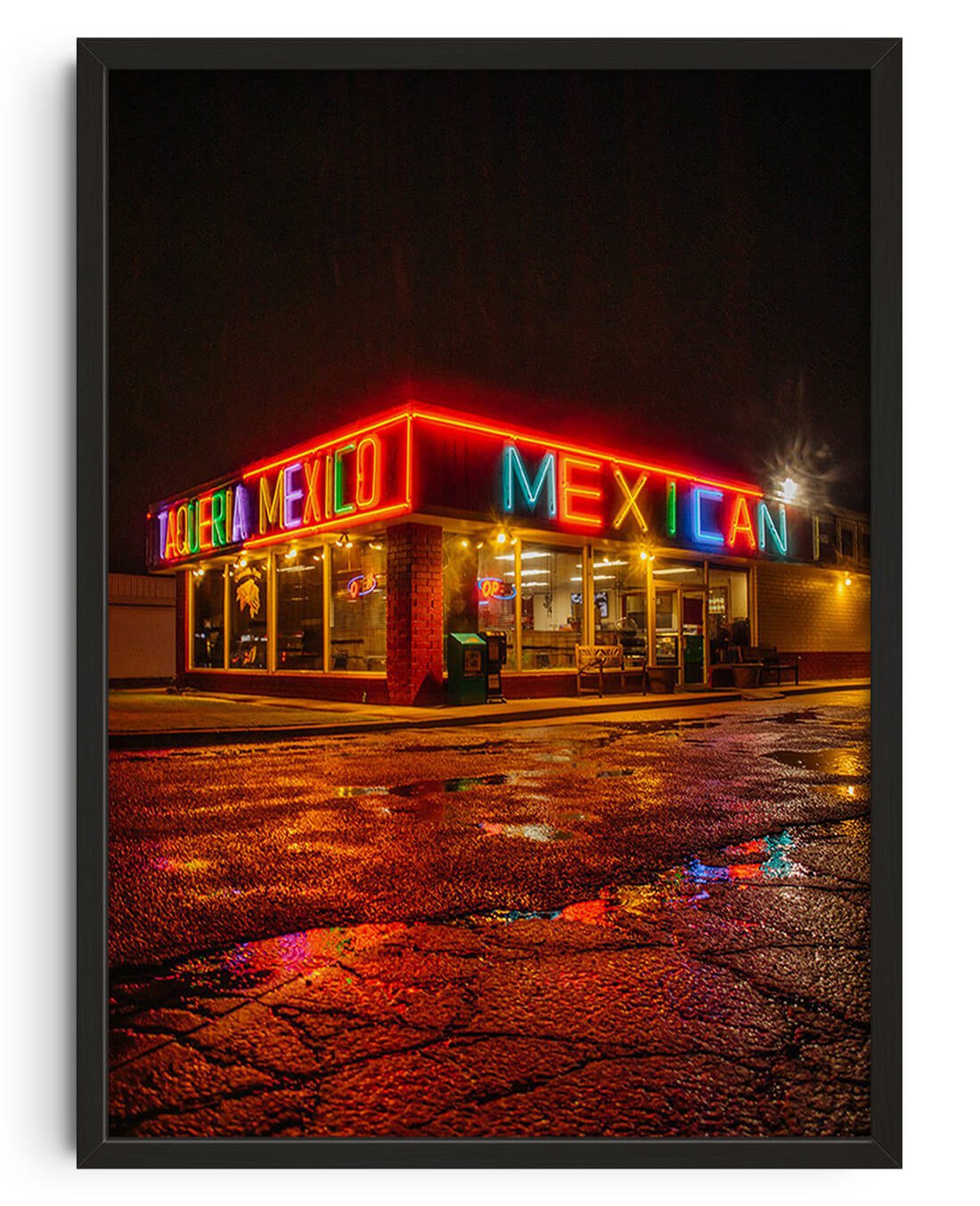 Taqueria Mexico by Kenzie Meeker contemporary wall art print from DROOL