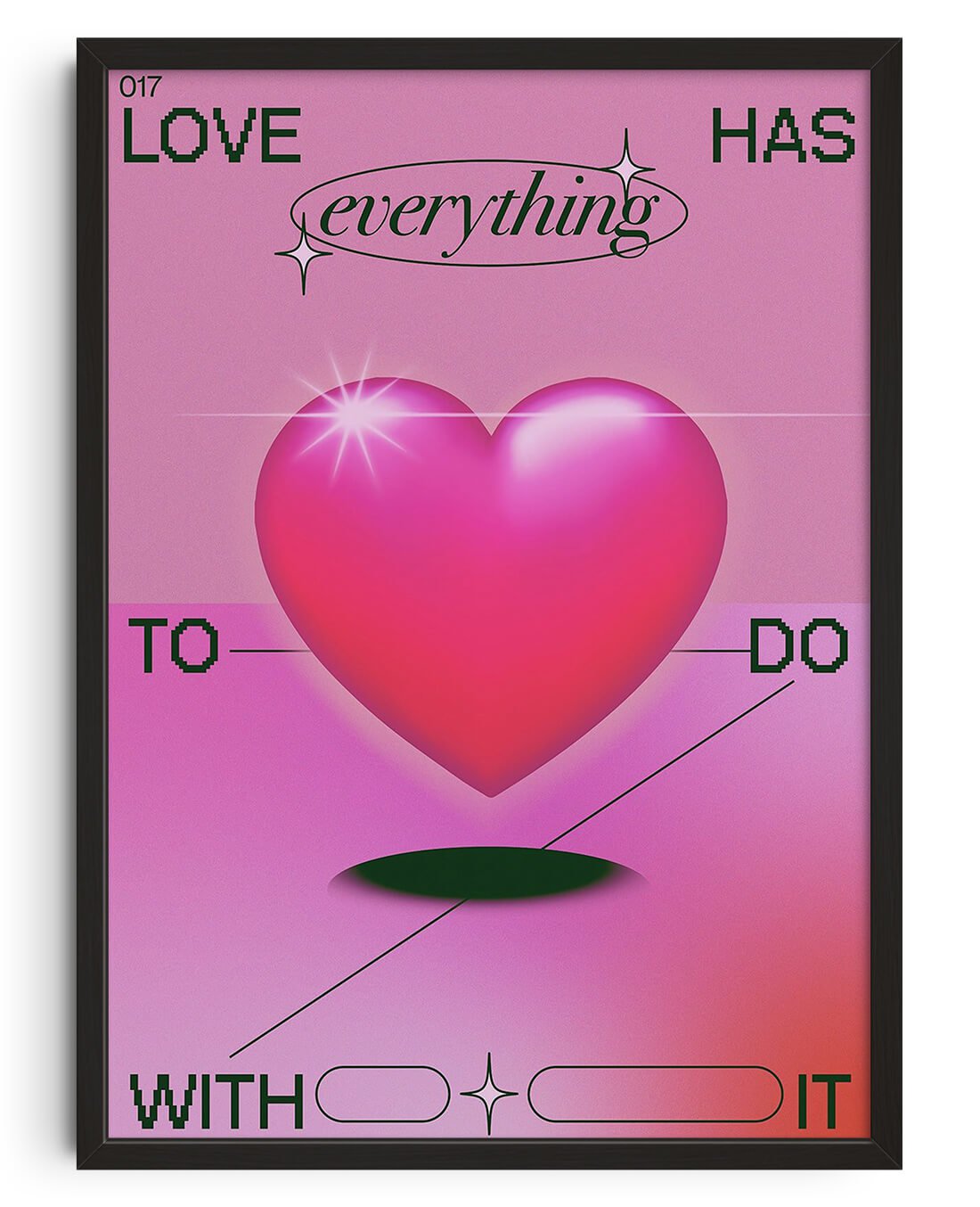Love Has Everything To Do With It by Paulina Almira contemporary wall art print from DROOL