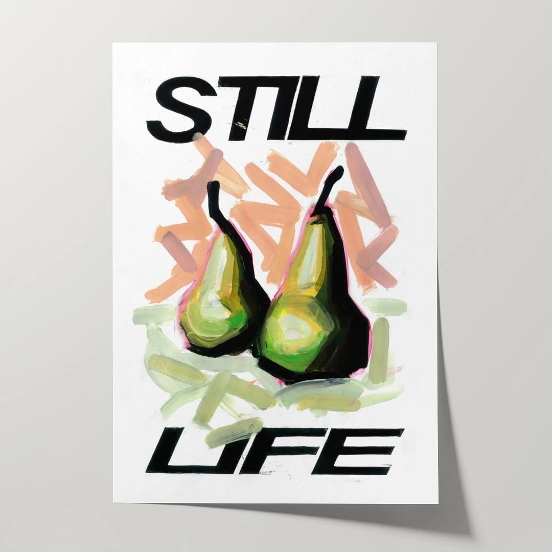 Pear Life contemporary wall art print by 3WillyT - sold by DROOL