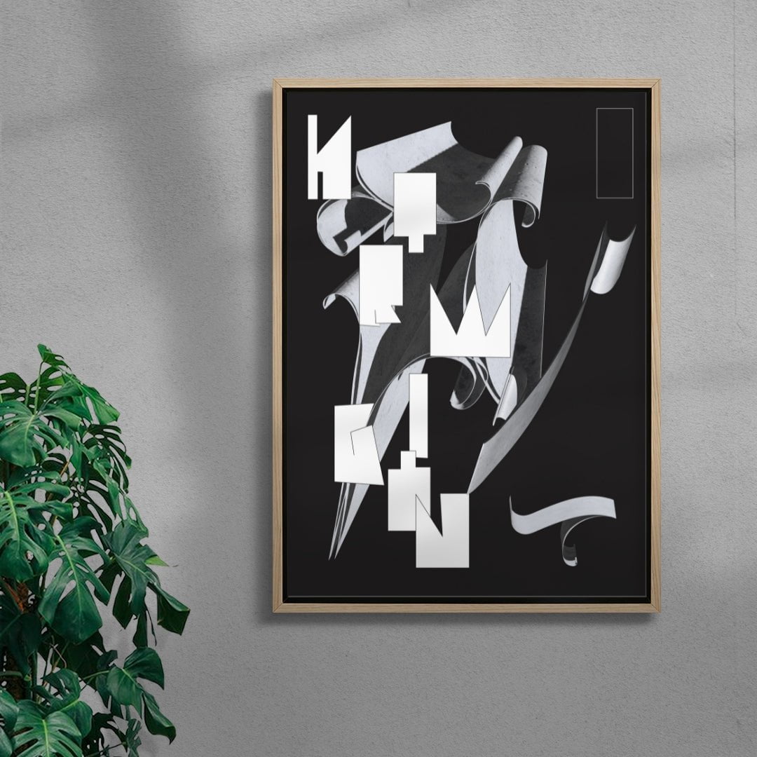 Hormigón contemporary wall art print by Naia Escribano - sold by DROOL