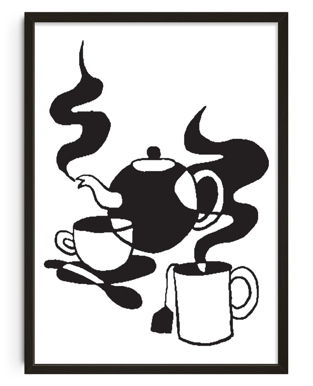 TEA PARTY contemporary wall art print by Max Blackmore - sold by DROOL