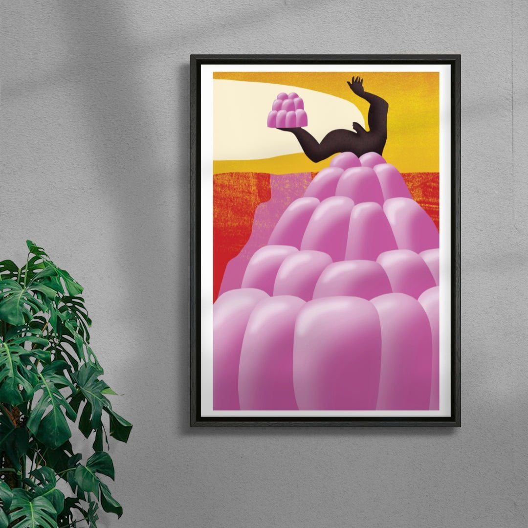 Let Us Eat Jelly contemporary wall art print by Hayley Wall - sold by DROOL