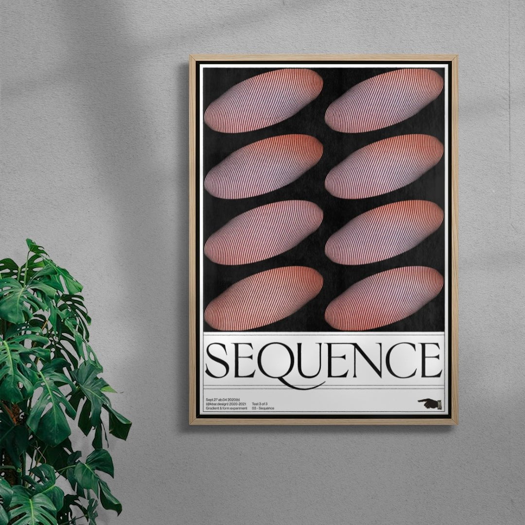 Sequence contemporary wall art print by Alexander Khabbazi - sold by DROOL