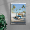 Mustang Paradise contemporary wall art print by Deston Isas - sold by DROOL