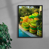 Thumbnail for Boat Pile contemporary wall art print by Burak Boylu - sold by DROOL