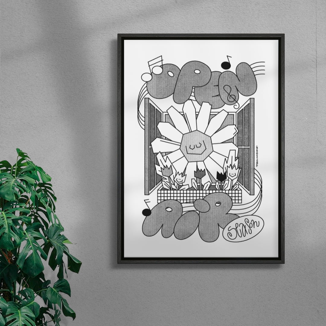 OPEN AIR SEASON contemporary wall art print by Paolinoshka - sold by DROOL