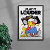 Play It Louder! contemporary wall art print by Pointless Illustrations / James Lacey - sold by DROOL