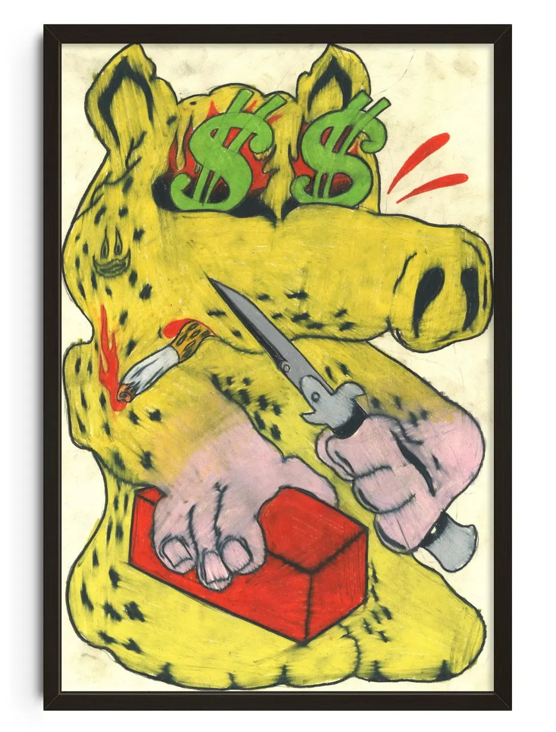 Quasimodo contemporary wall art print by Austin Ansbro - sold by DROOL