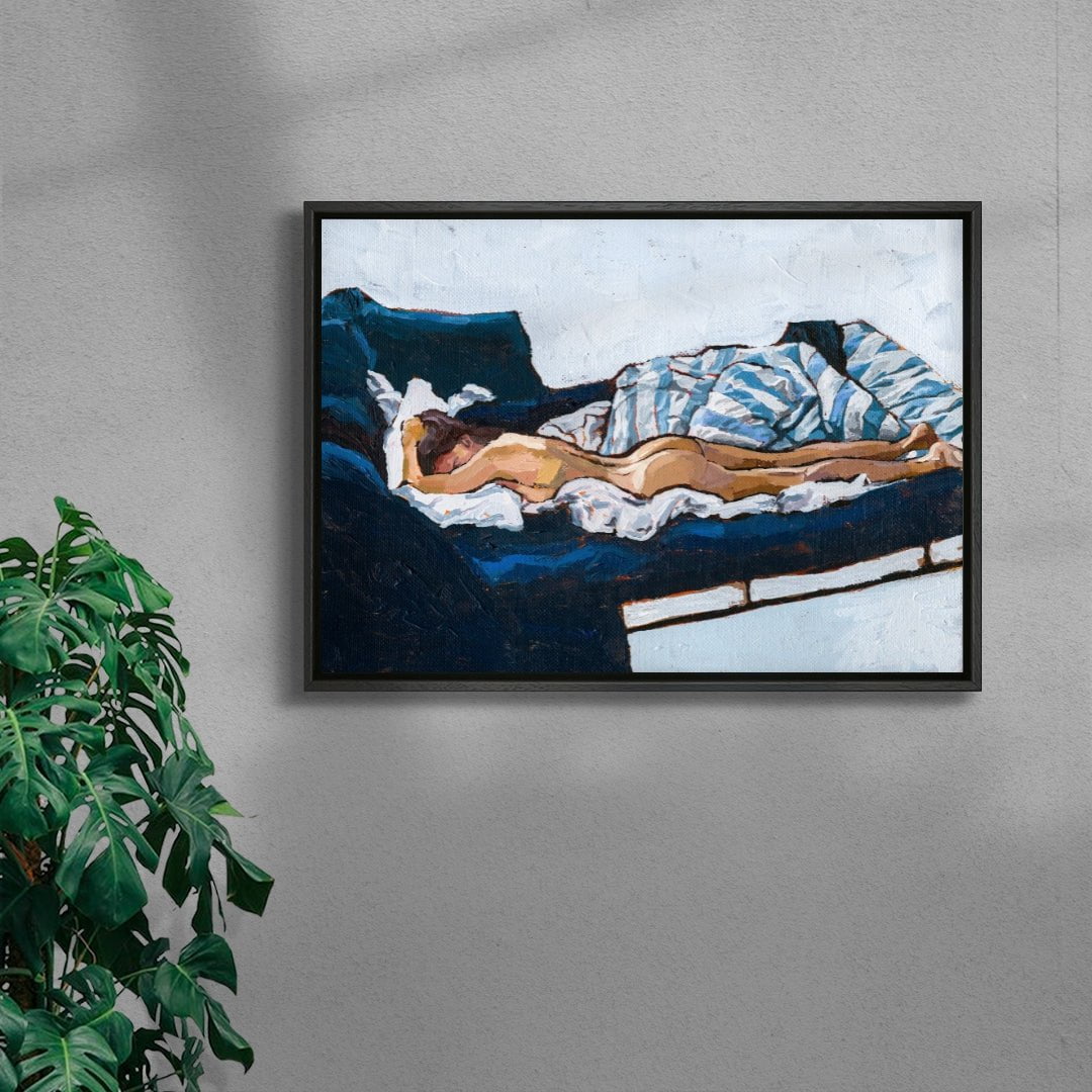 Laisse tomber les filles contemporary wall art print by Sophie Goudman-Peachey - sold by DROOL