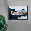 Laisse tomber les filles contemporary wall art print by Sophie Goudman-Peachey - sold by DROOL