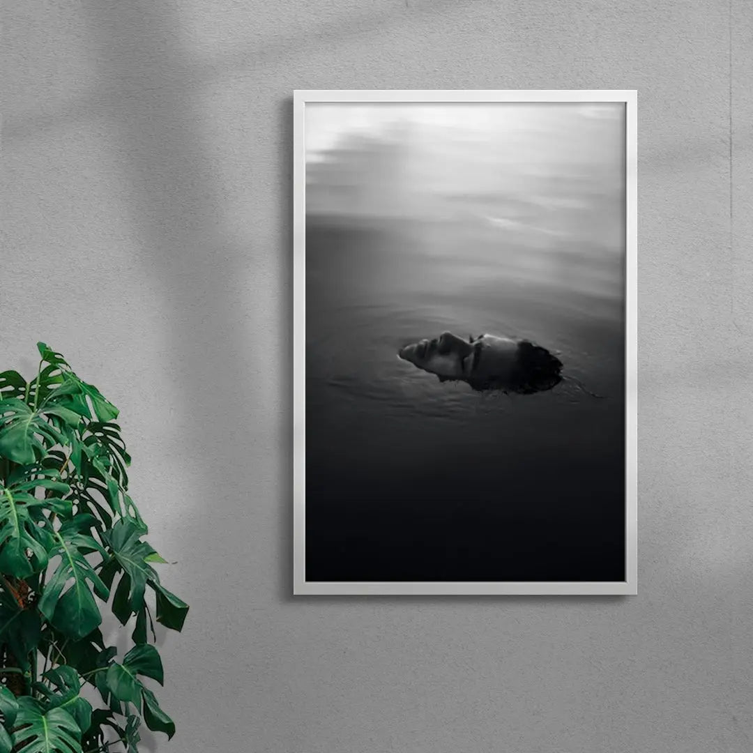 Surfacing contemporary wall art print by Thanushan Uthayakumar - sold by DROOL
