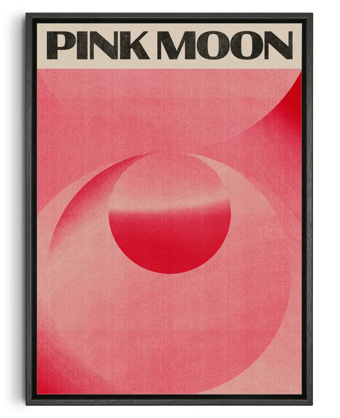 Pink Moon contemporary wall art print by Henry M. - sold by DROOL