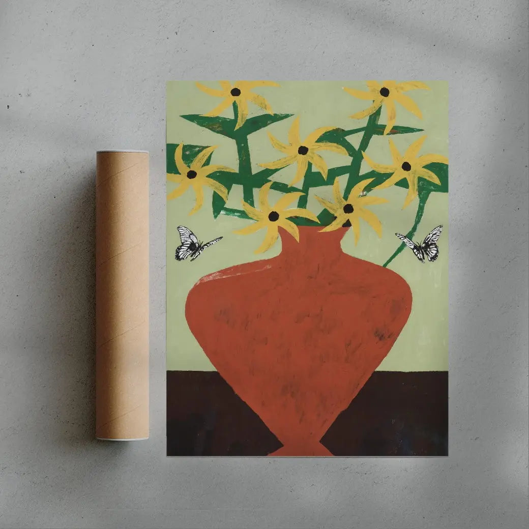 Terracotta Vase contemporary wall art print by Colby Edwards - sold by DROOL
