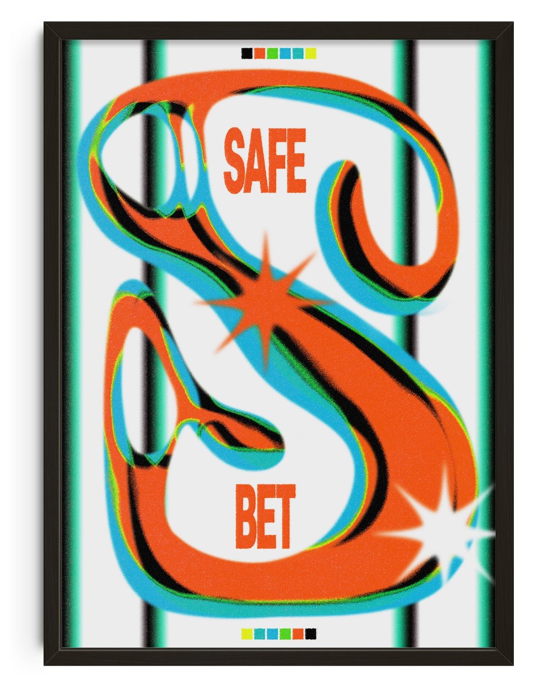 SAFE BET contemporary wall art print by Sheyi Adebayo - sold by DROOL