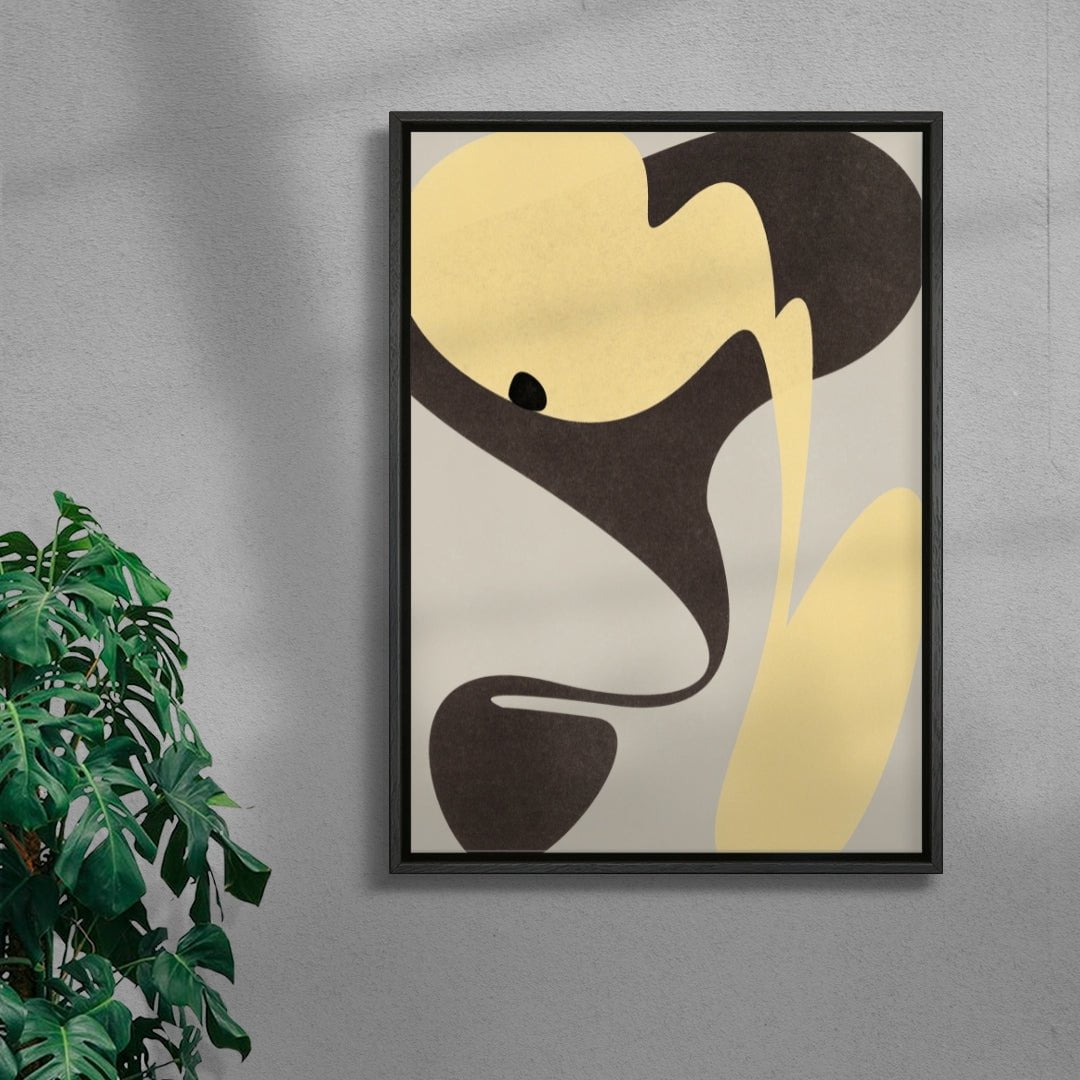 Bee contemporary canvas art print by frisk - sold by DROOL