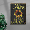 She Walks In My Dreams contemporary wall art print by RIM Atelier - sold by DROOL