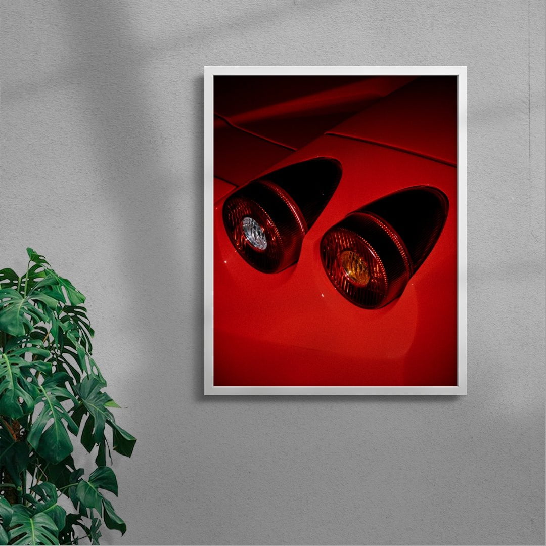 ROSSO contemporary wall art print by Gregory Tauziac - sold by DROOL