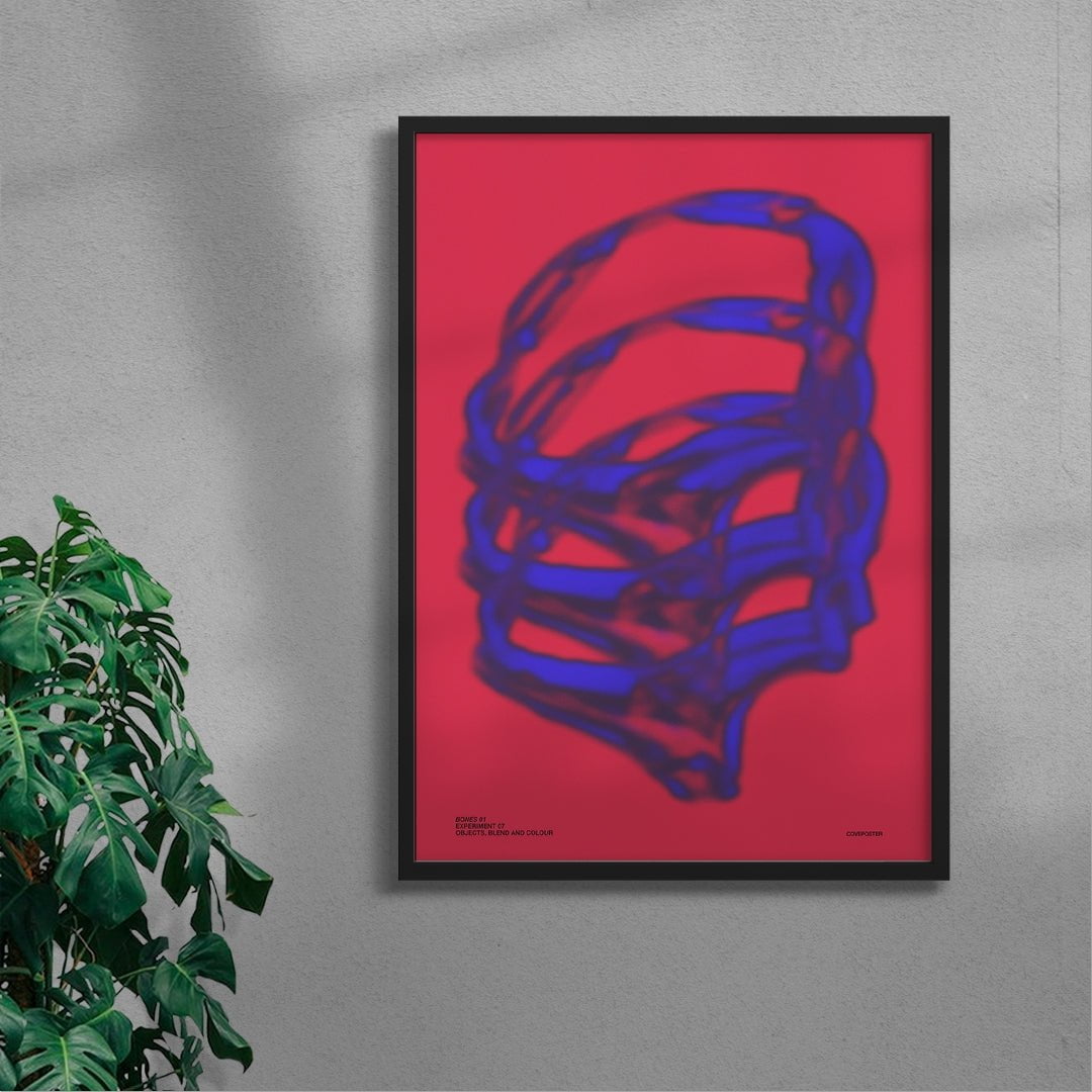 Bones contemporary wall art print by Coveposter - sold by DROOL