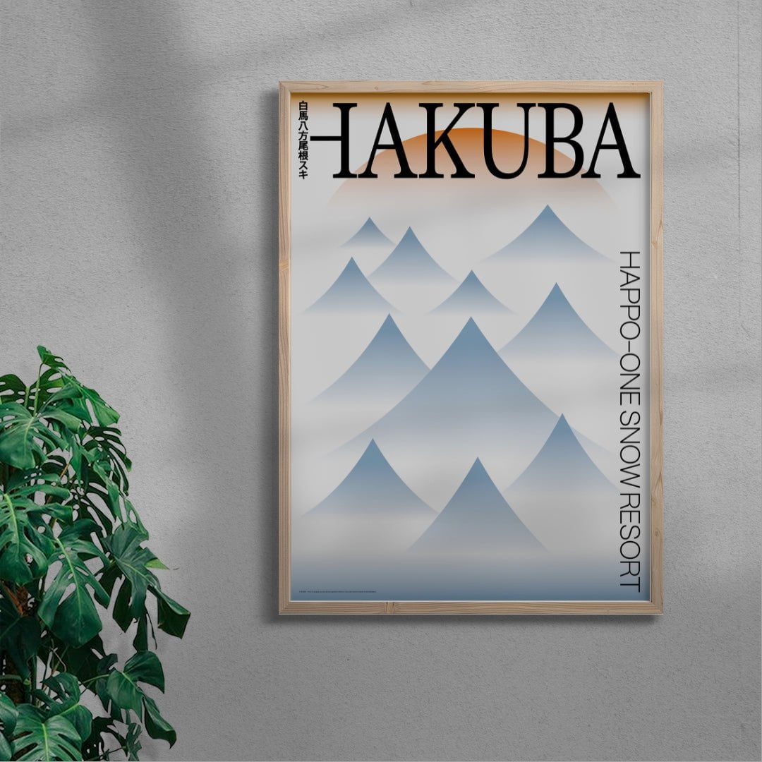 Hakuba contemporary wall art print by John Schulisch - sold by DROOL