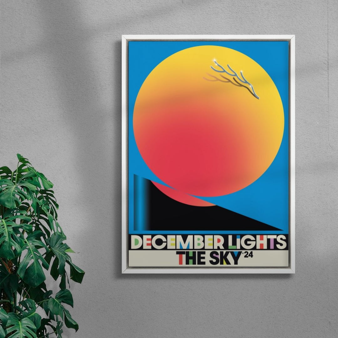 December Lights the Sky contemporary wall art print by Sandro Rybak - sold by DROOL