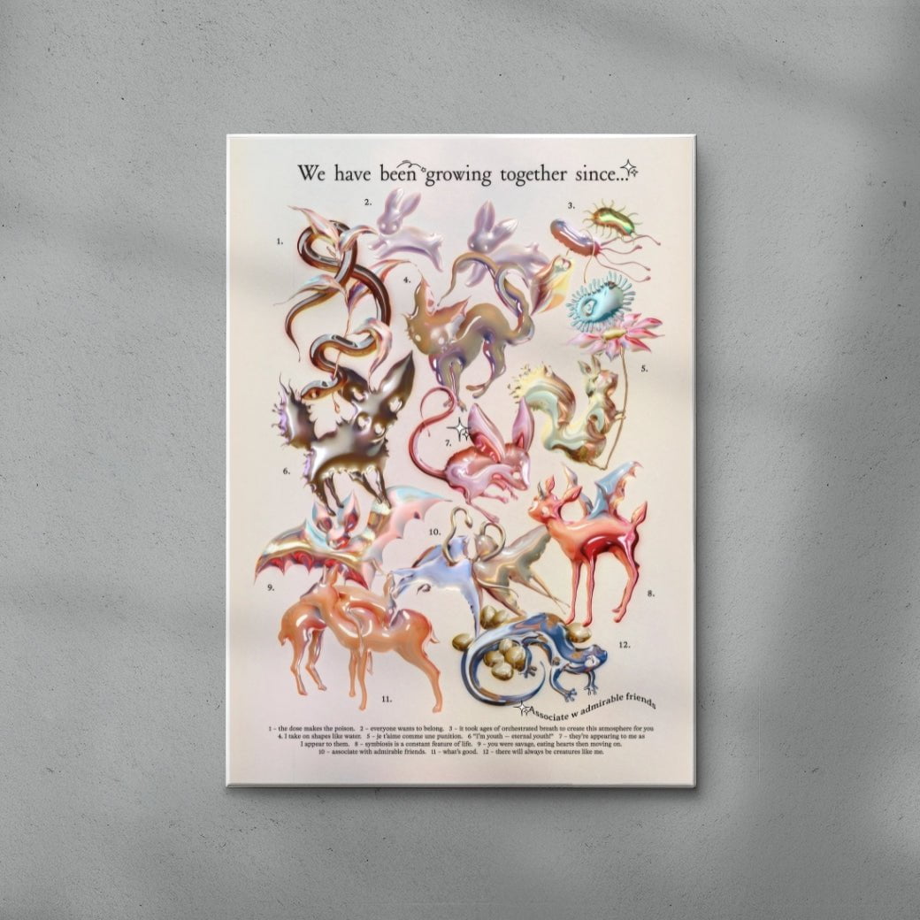 we have been growing together since contemporary wall art print by Alex Valentina - sold by DROOL