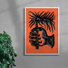 The Old Red Fire contemporary wall art print by Célestin Krier - sold by DROOL