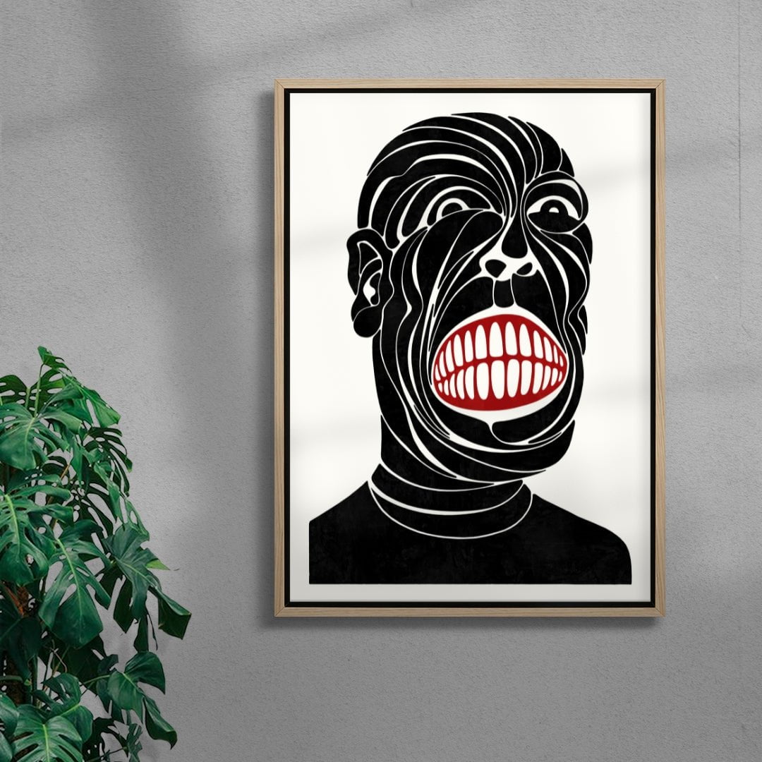 Third-party Debtee contemporary wall art print by Henrik Delehag - sold by DROOL