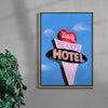 Lonely Hearts Hotel contemporary wall art print by Laurie Campbell - sold by DROOL