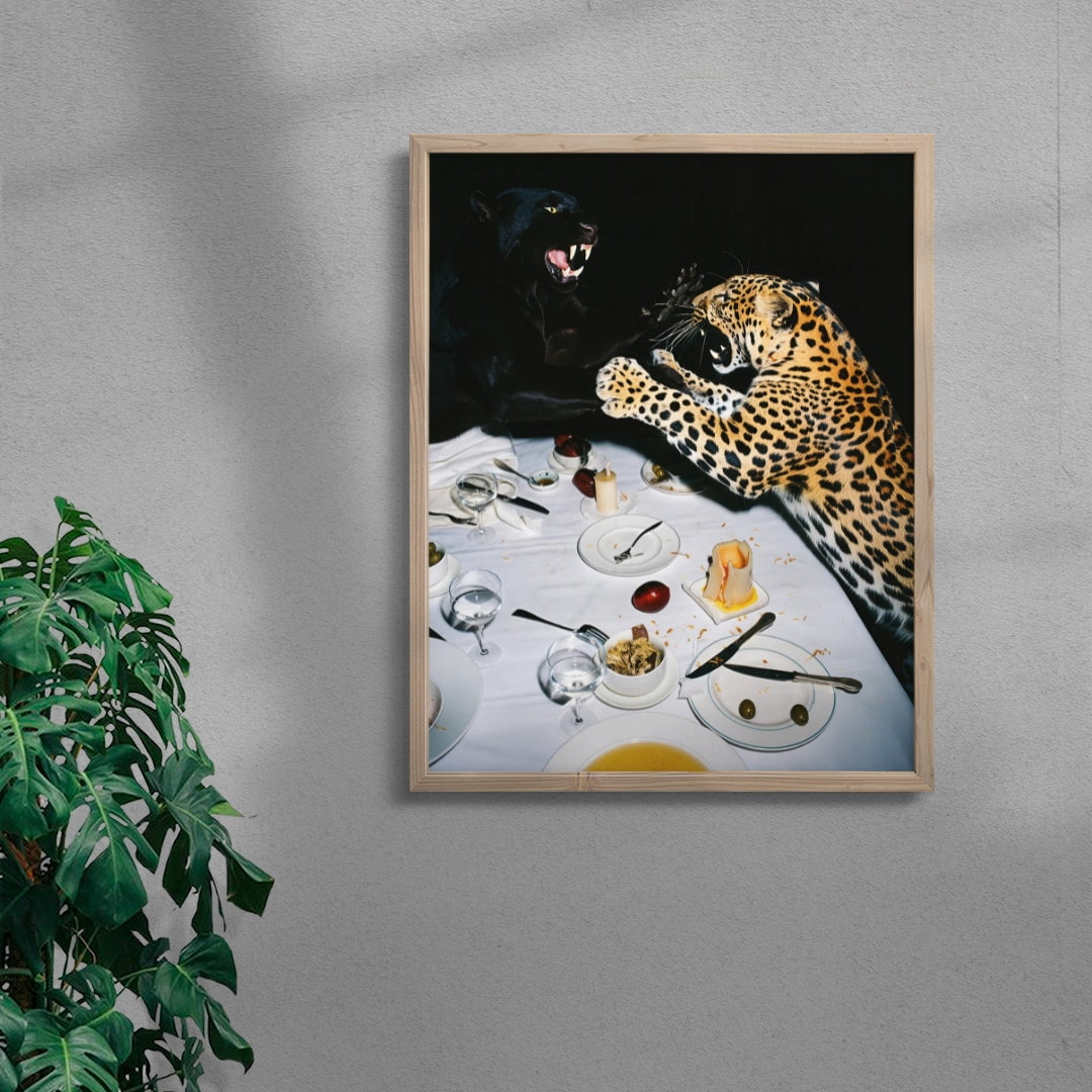 WHO'S PAYING? contemporary wall art print by Ces XC - sold by DROOL