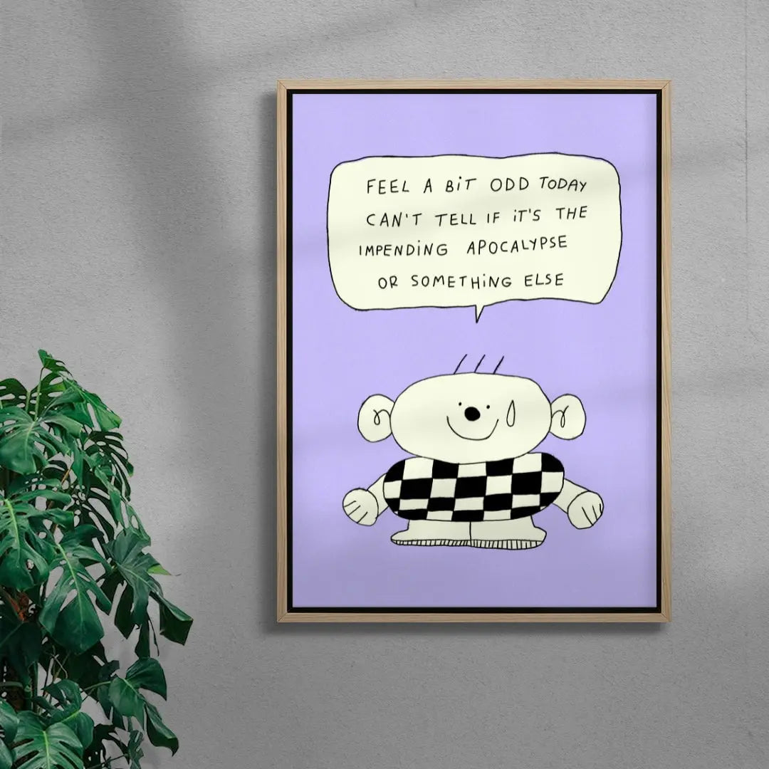 A Bit Odd contemporary wall art print by Bianca Beneduci Assad - sold by DROOL