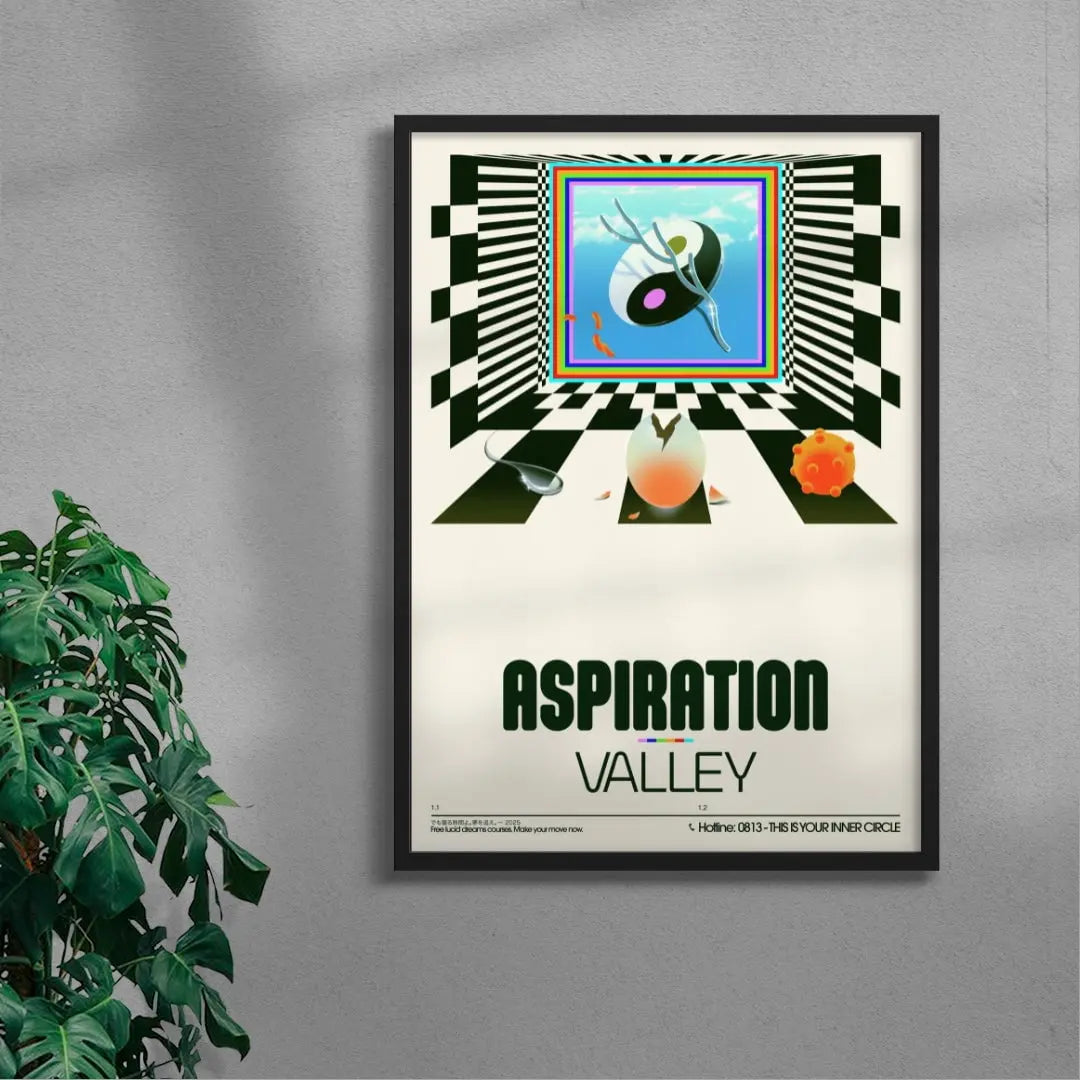 Aspiration Valley contemporary wall art print by Sandro Rybak - sold by DROOL