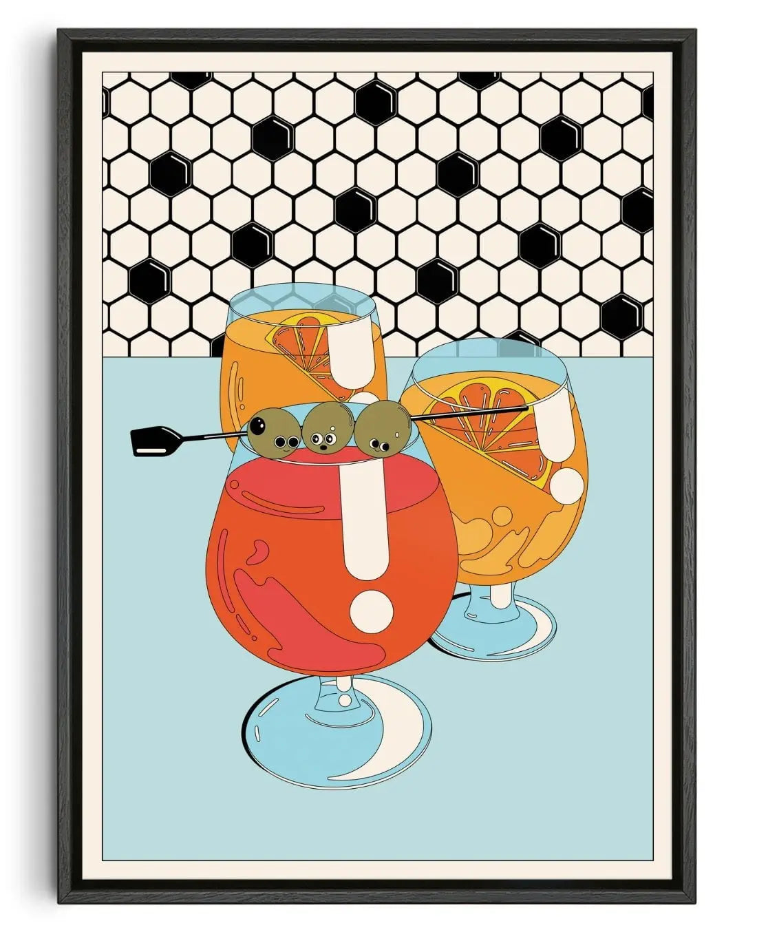 Spritz contemporary wall art print by Renee Kao - sold by DROOL